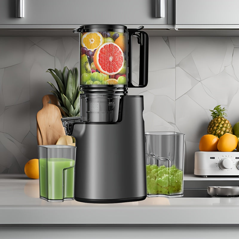 [350w Cold Press Juicer] 350w Cold Press Juicer Masticating Juicer | 4.7 Wide Feed Chute, High Juice Yield, Easy To Clean | Ideal For Whole Fruits And Vegetables, A Must-Have For Your Kitchen, Perfect Gift Idea