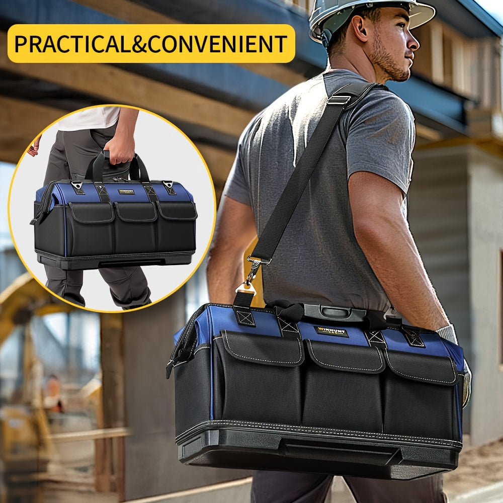 WINHUNT 15 17 19 Inch Heavy Duty Tool Bag Large Capacity 3 Layer Organizer