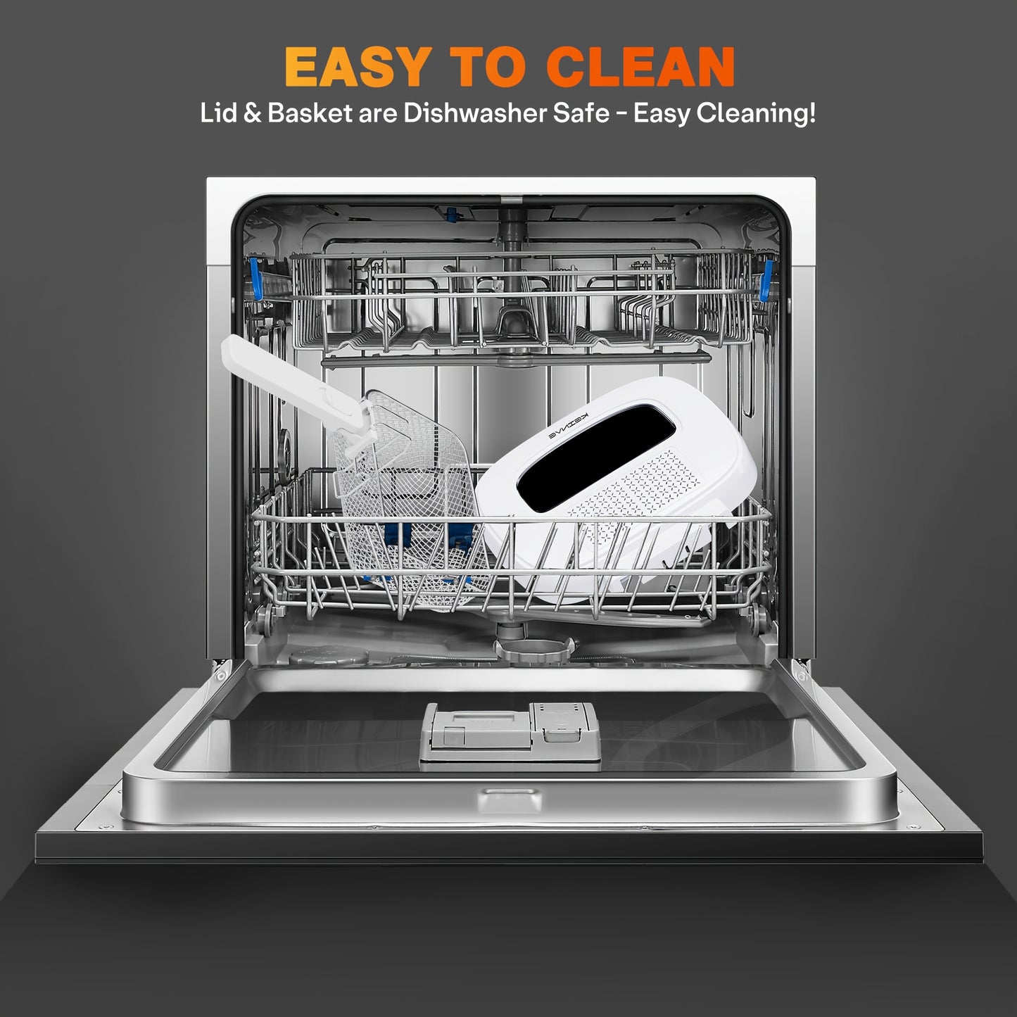 1500W Electric Deep Fryer With Adjustable Temp Control