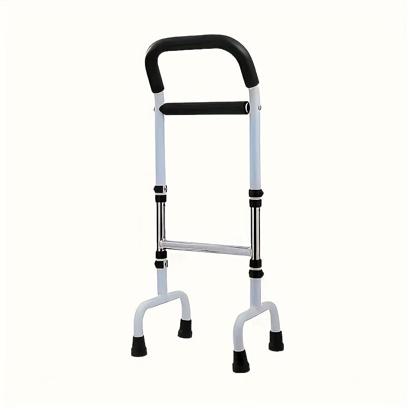 12.4 X 16.54 X 4.92 Inches, 1pc Koociri Easy Bed Rail - Adjustable Walking Aid, Strong Coated Steel Frame, Multiple Grips For Optimal Support, Suitable For Elderly/Adults, Home Bed Use
