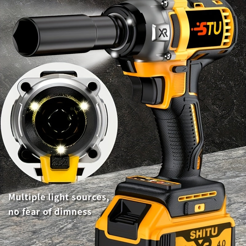21V Wireless Impact Wrench High Torque Kit With 4000mAh Battery