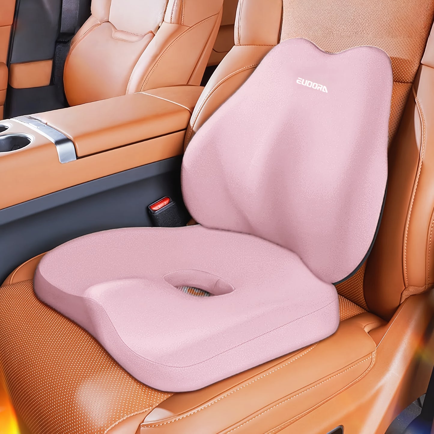 Memory Foam Ergonomic Car Seat Cushion And Back Cushion Set