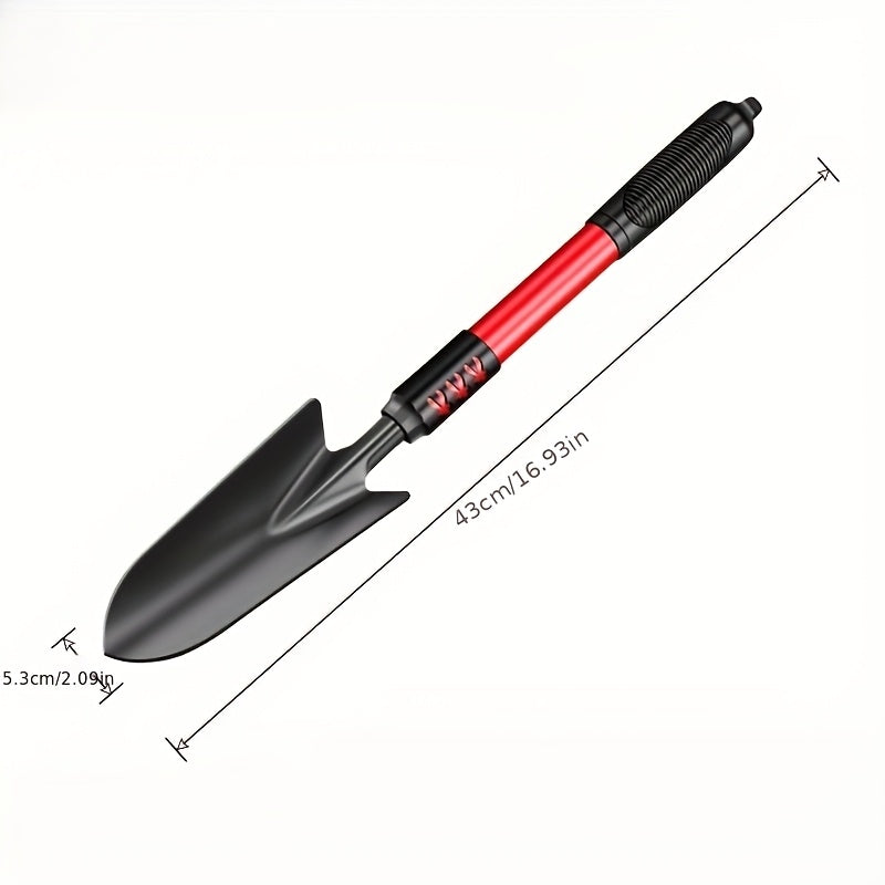 4Pcs Gardening Tool Set Shovel And Five Tine Rake For Succulent Soil Loosening