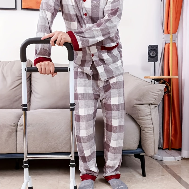One Elderly Walking Booster Measuring 12.4 X 16.54 X 4.92 Inches, Suitable for Bedside Grab Bars. This Bathroom Elderly Rising Aid Walker Features An Easy-to-grip Handle That Can Be Adjusted Up And Down to Assist with Walking