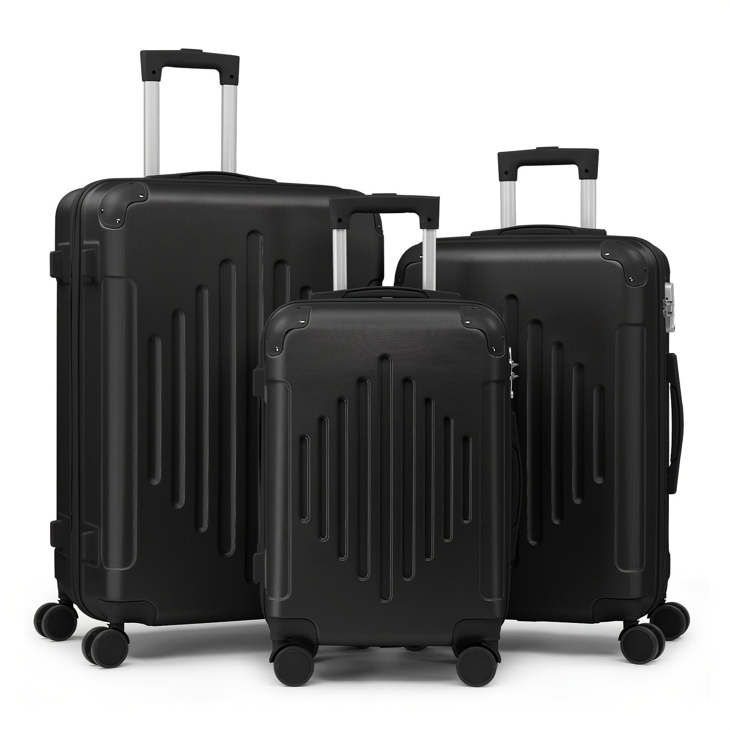 [20-28" ABS Luggage] Airline Approved Lightweight 20/24/28 Inch Carry-On Luggage | ABS Hardshell, TSA Lock & Silent Spinner Wheels