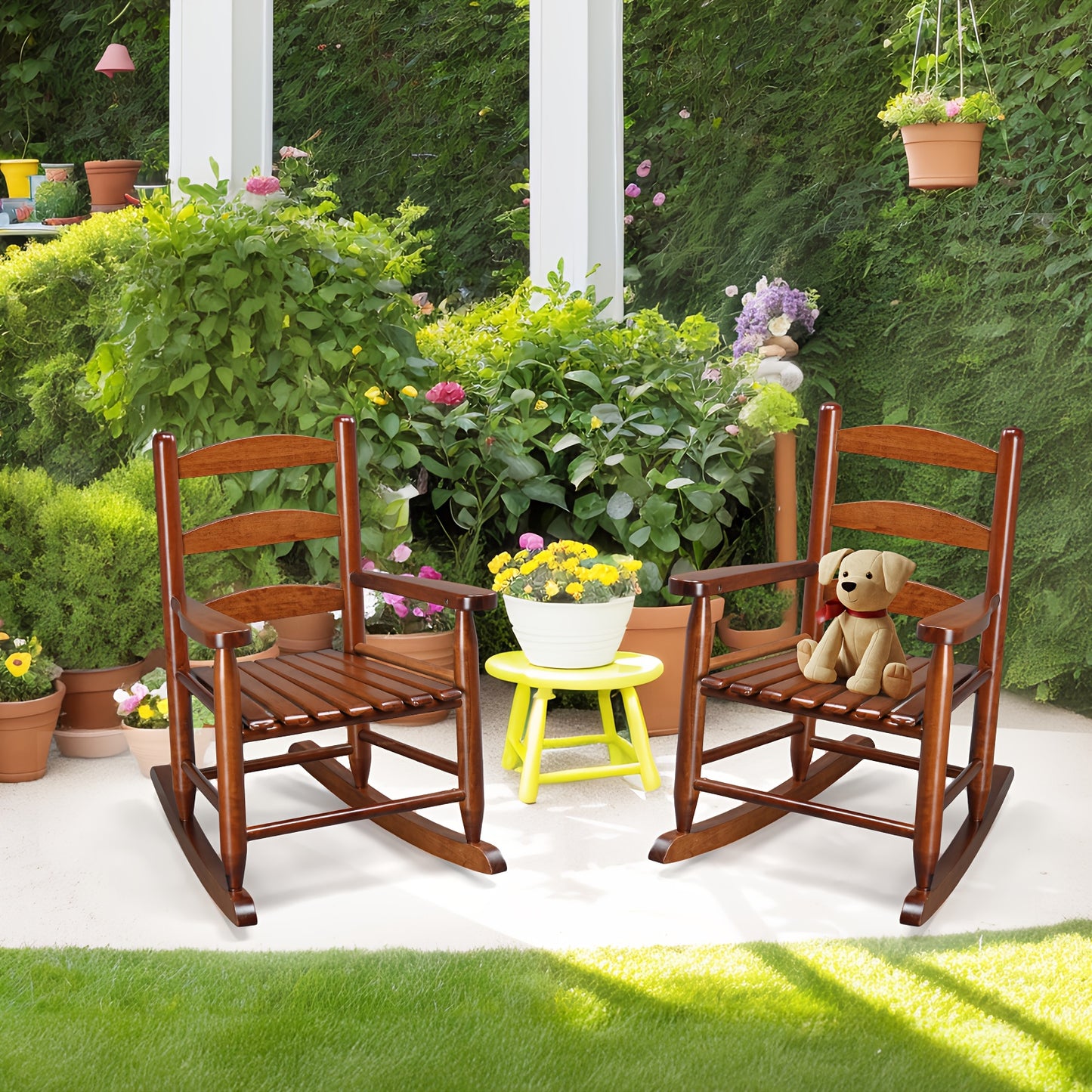 Kids Rocking Chair For 3 To 6 Years Solid Wood Teak Rocker