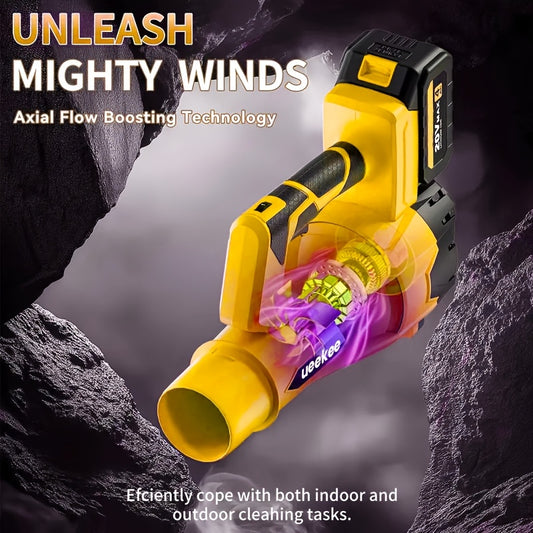 Cordless Leaf Blower 4.0Ah Battery With Storage Bag 6 Speed 580CFM