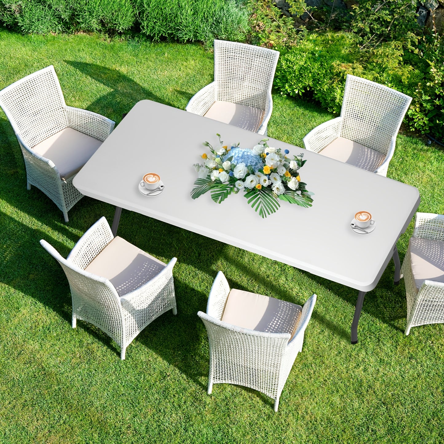 4ft/6ft Plastic folding Table