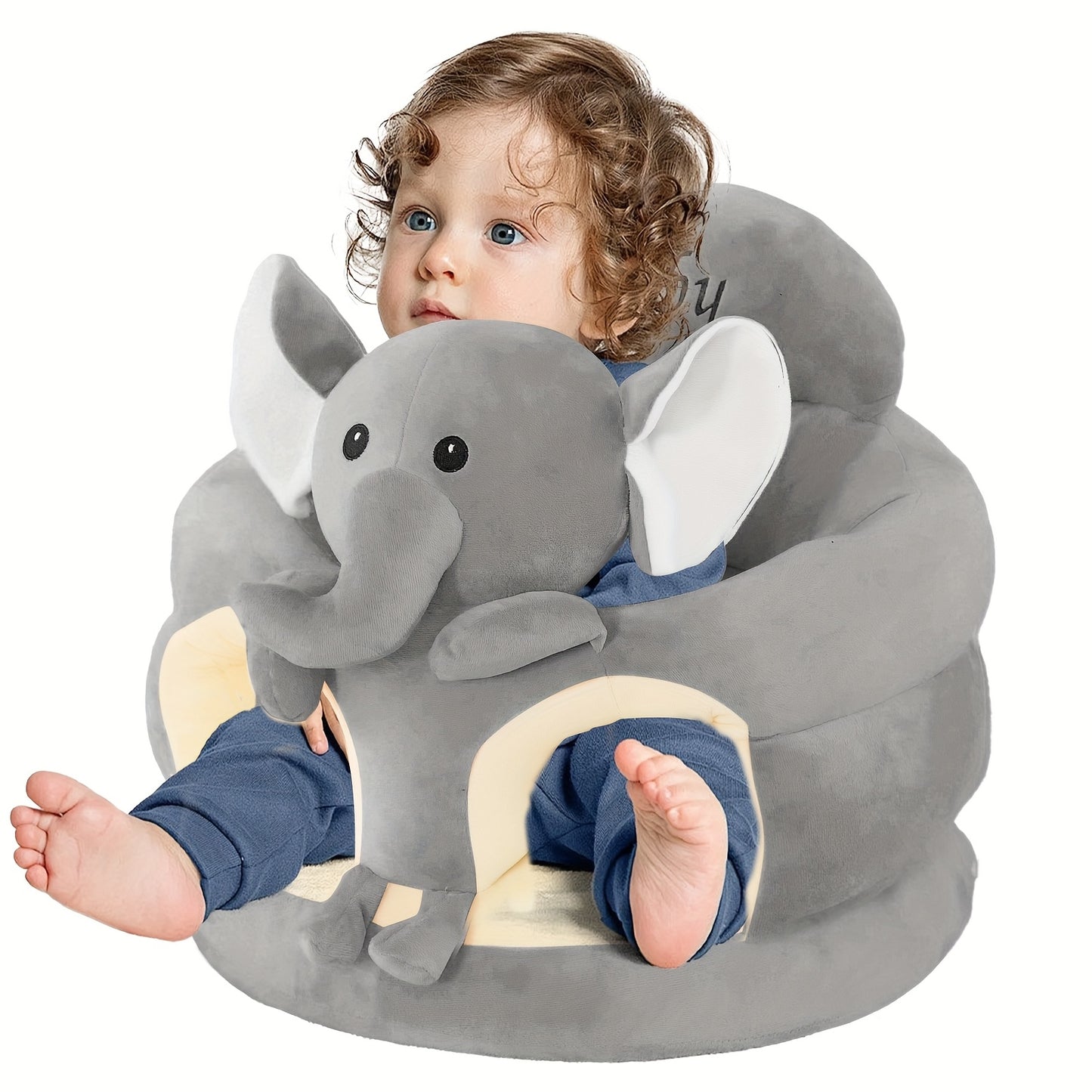 Baby Sit Up Chair Plush Teddy Bear Design Adjustable Height