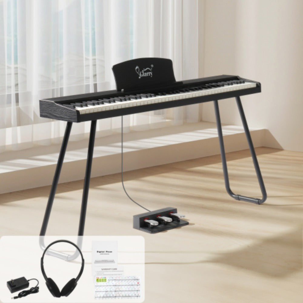 Glarry Digital Piano 88 Keys Keyboard With U Shape Stand