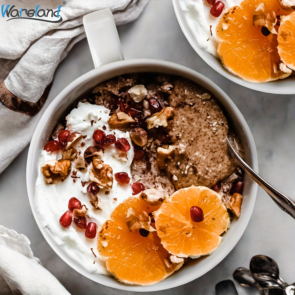 6pcs Soup Bowls with Handles & Spoons, 30oz Ceramic Ramen Bowl with Lid, Large Soup Mugs/Cups for Instant Noodle, Big Cereal Bowls for Oatmeal, Salad Containers with Lids, Mother's Day/Valentine's Day Gift