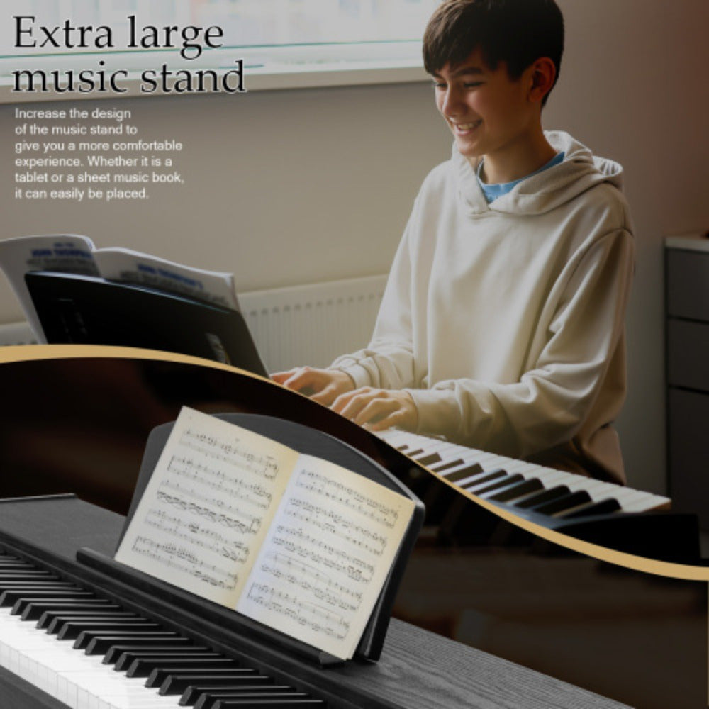 Glarry Digital Piano 88 Keys Keyboard With U Shape Stand