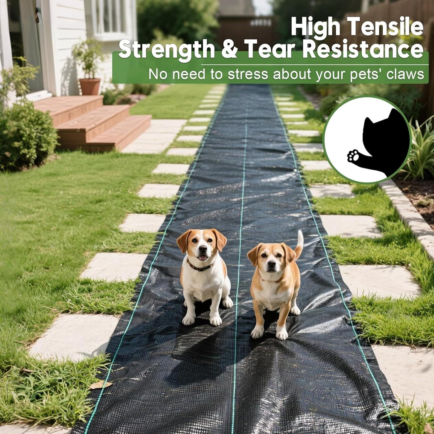 Amagenix 6ft X 100ft Weed Barrier Fabric Heavy Duty Garden Ground Cover PP