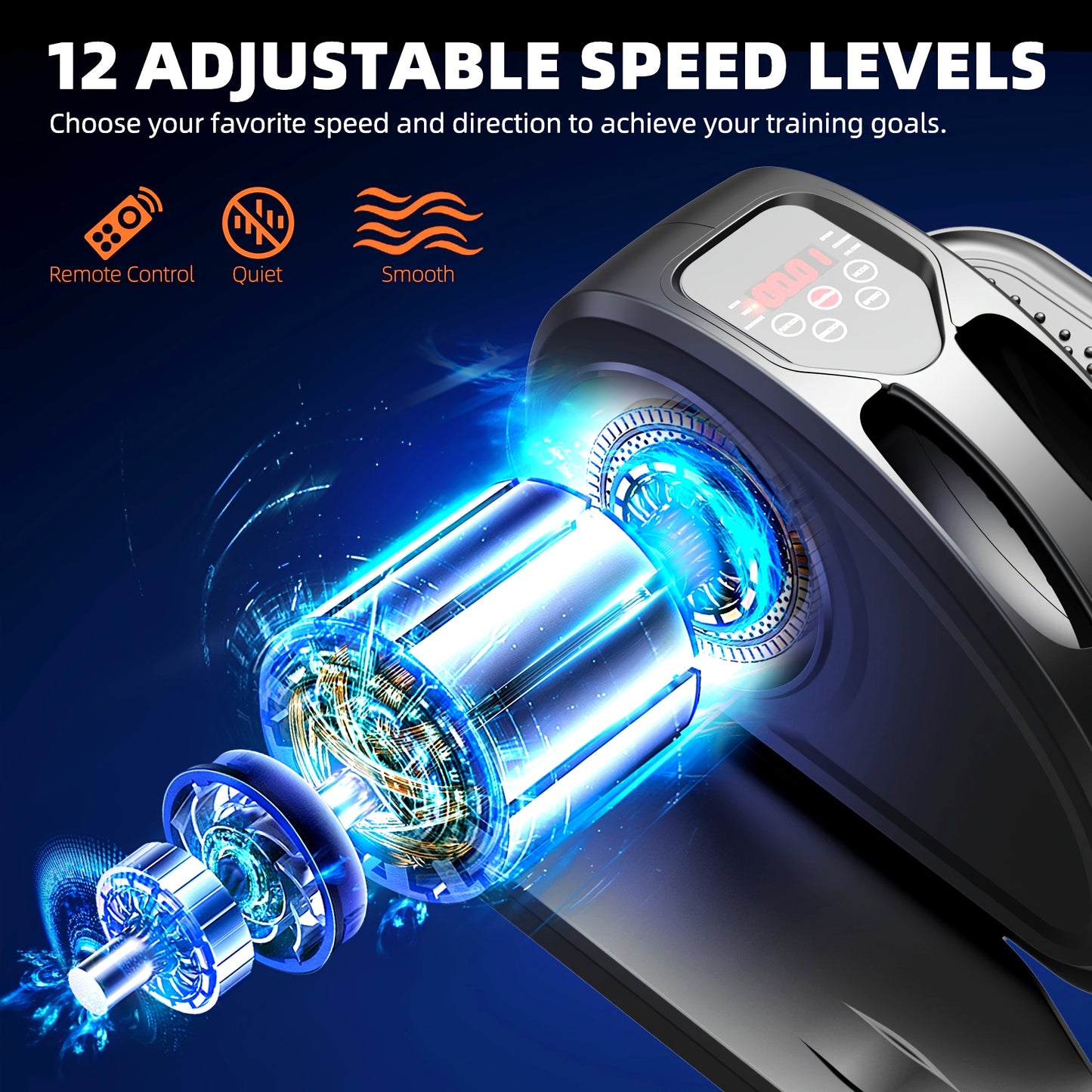 Compact Under Desk Elliptical Machine for Seniors, Quiet & Portable Electric Seated Pedal Exerciser with Remote Control, 12 Adjustable Speeds, Space-Saving Design - Perfect for Low-Impact Workouts at Home Or Office, Elliptica