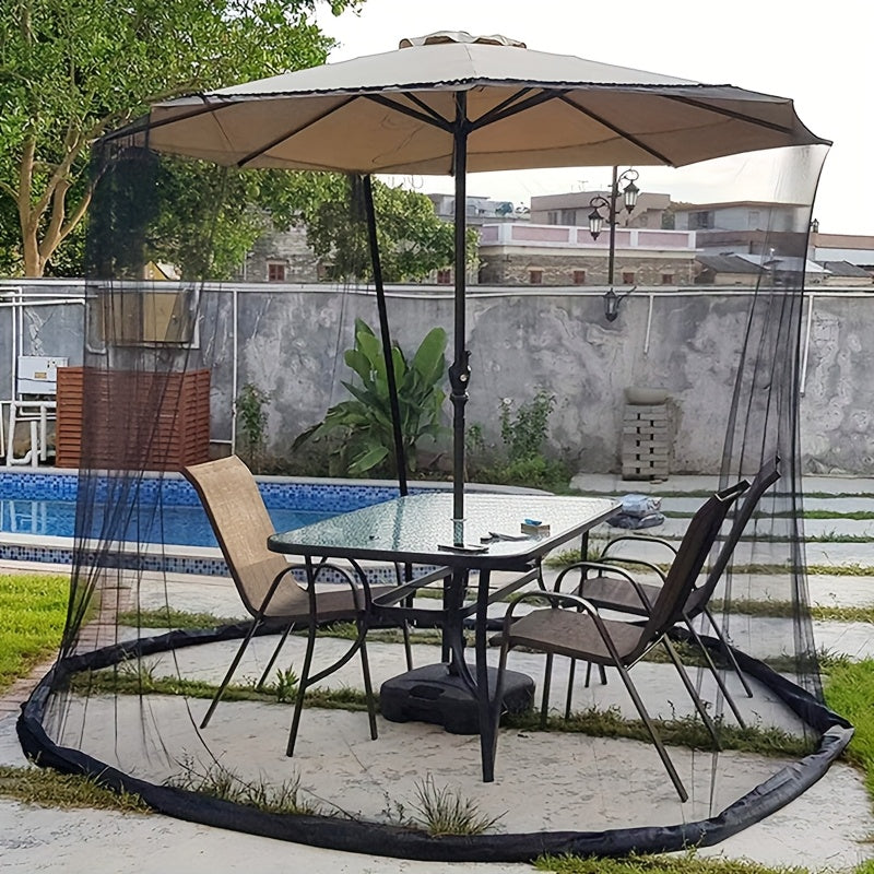 Courtyard Mosquito Net Sunshade Mesh Cover Outdoor Umbrella Without Pole